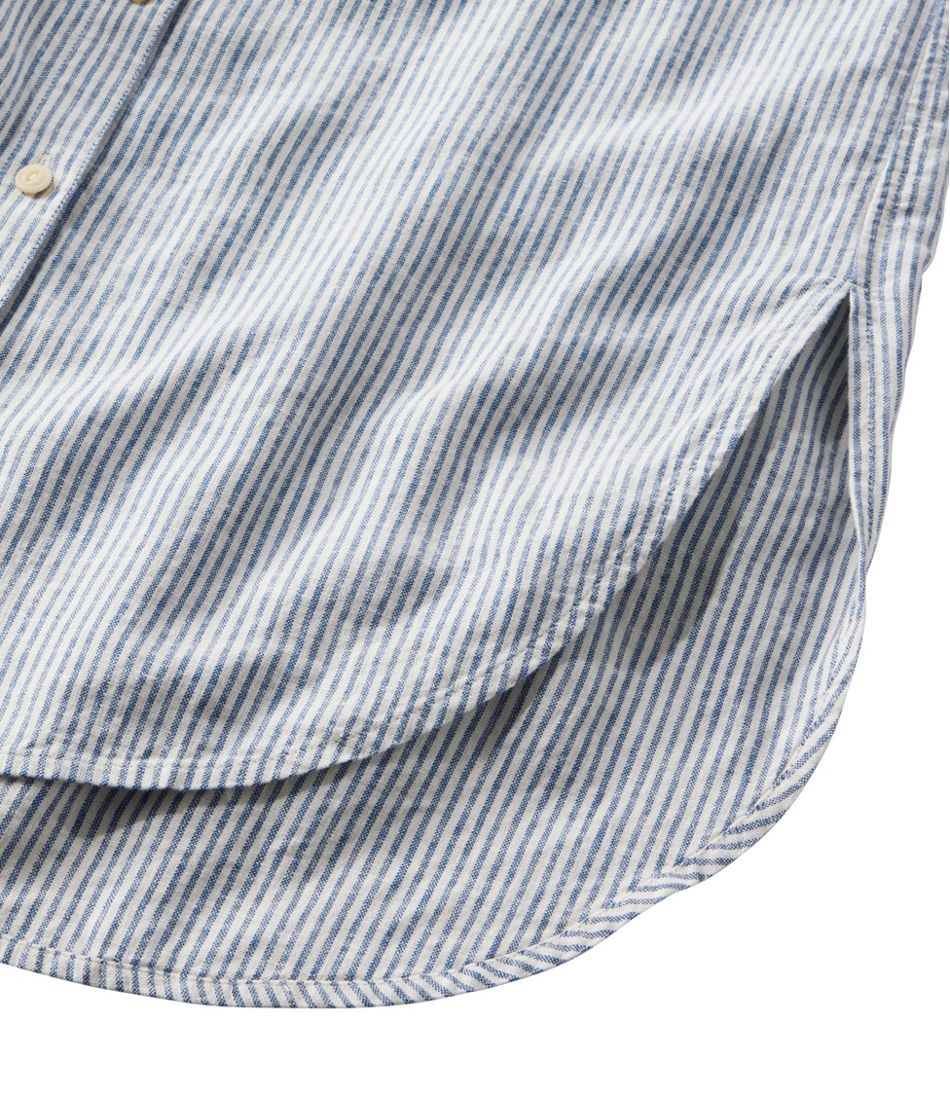 Women's Signature Linen-Blend Button-Front Shirt, Sleeveless / L.L.Bean