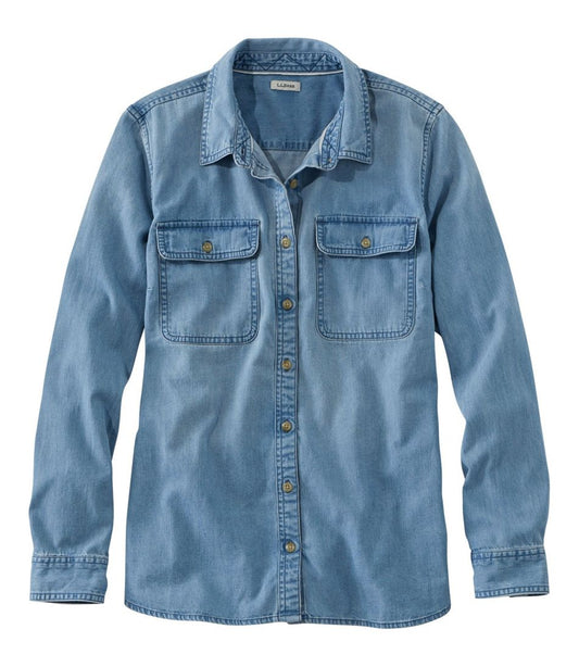 Women's L.L. Bean Heritage Washed Denim Shirt, Long-Sleeve / L.L.Bean