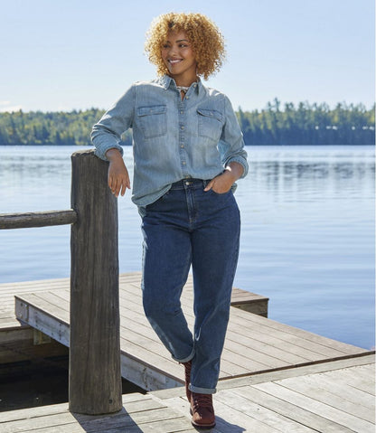 Women's L.L. Bean Heritage Washed Denim Shirt, Long-Sleeve / L.L.Bean