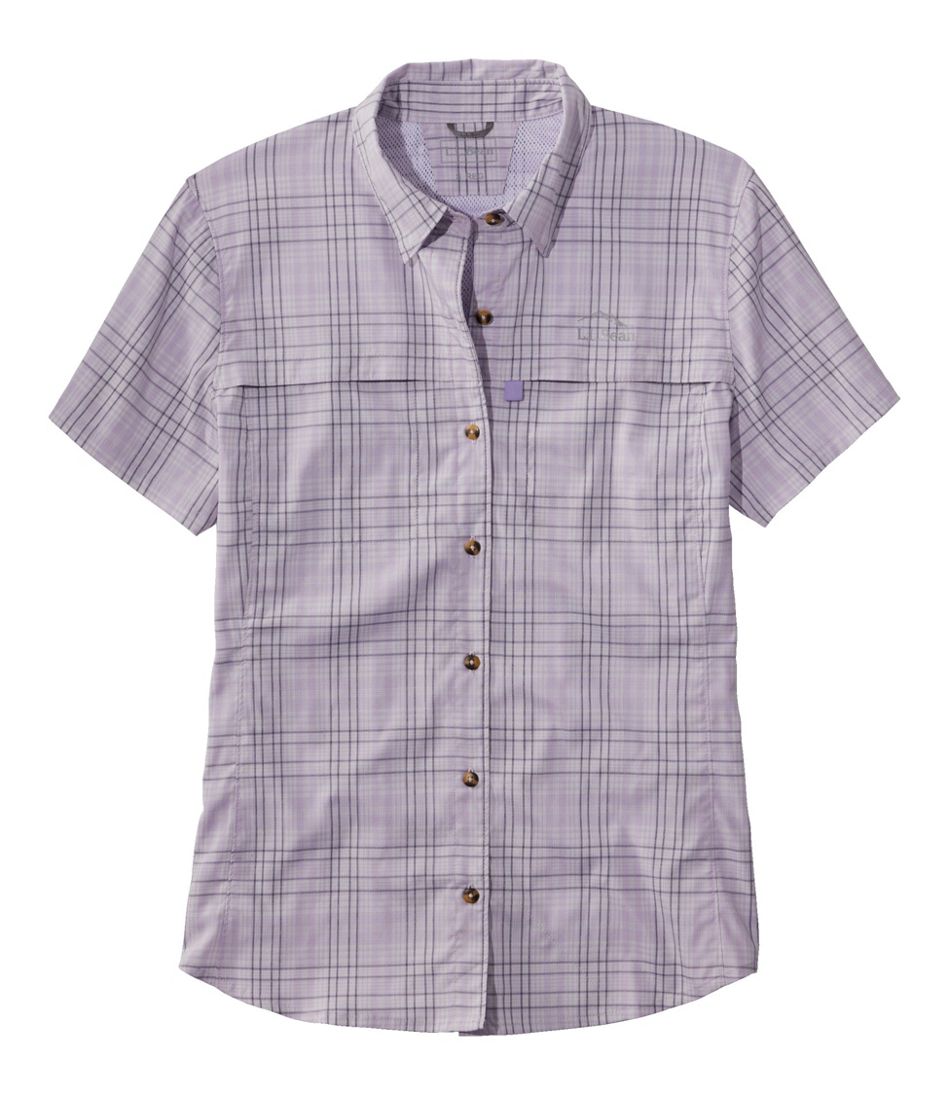 Women's Tropicwear Shirt, Plaid Short-Sleeve / L.L.Bean