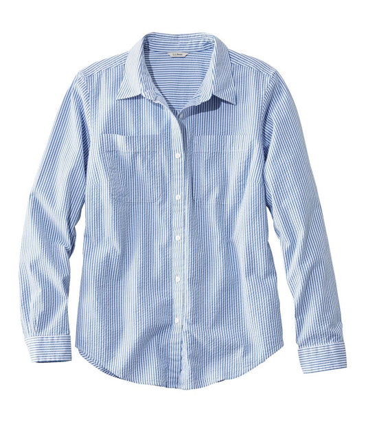 Women's Vacationland Seersucker Shirt, Long-Sleeve / L.L.Bean
