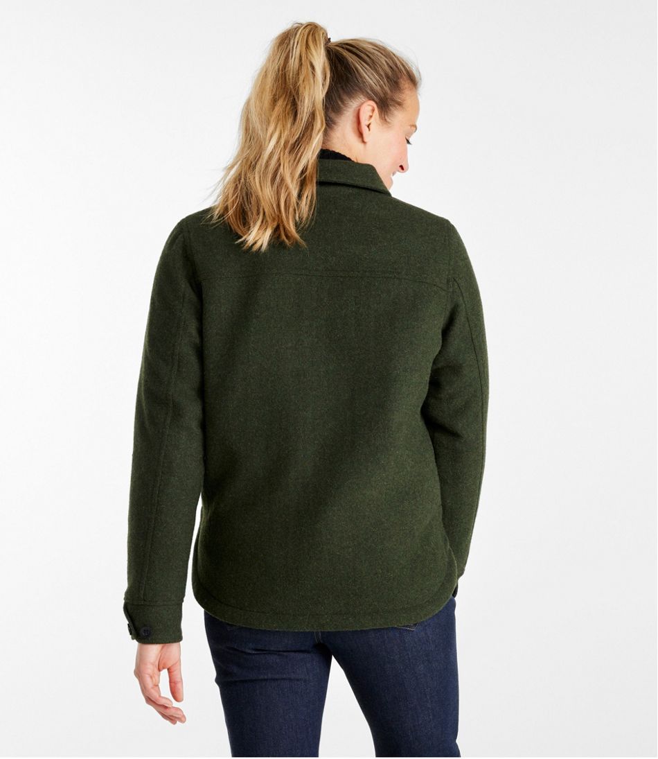 Women's Maine Guide Zip Front Jac-Shirt with Primaloft / L.L.Bean