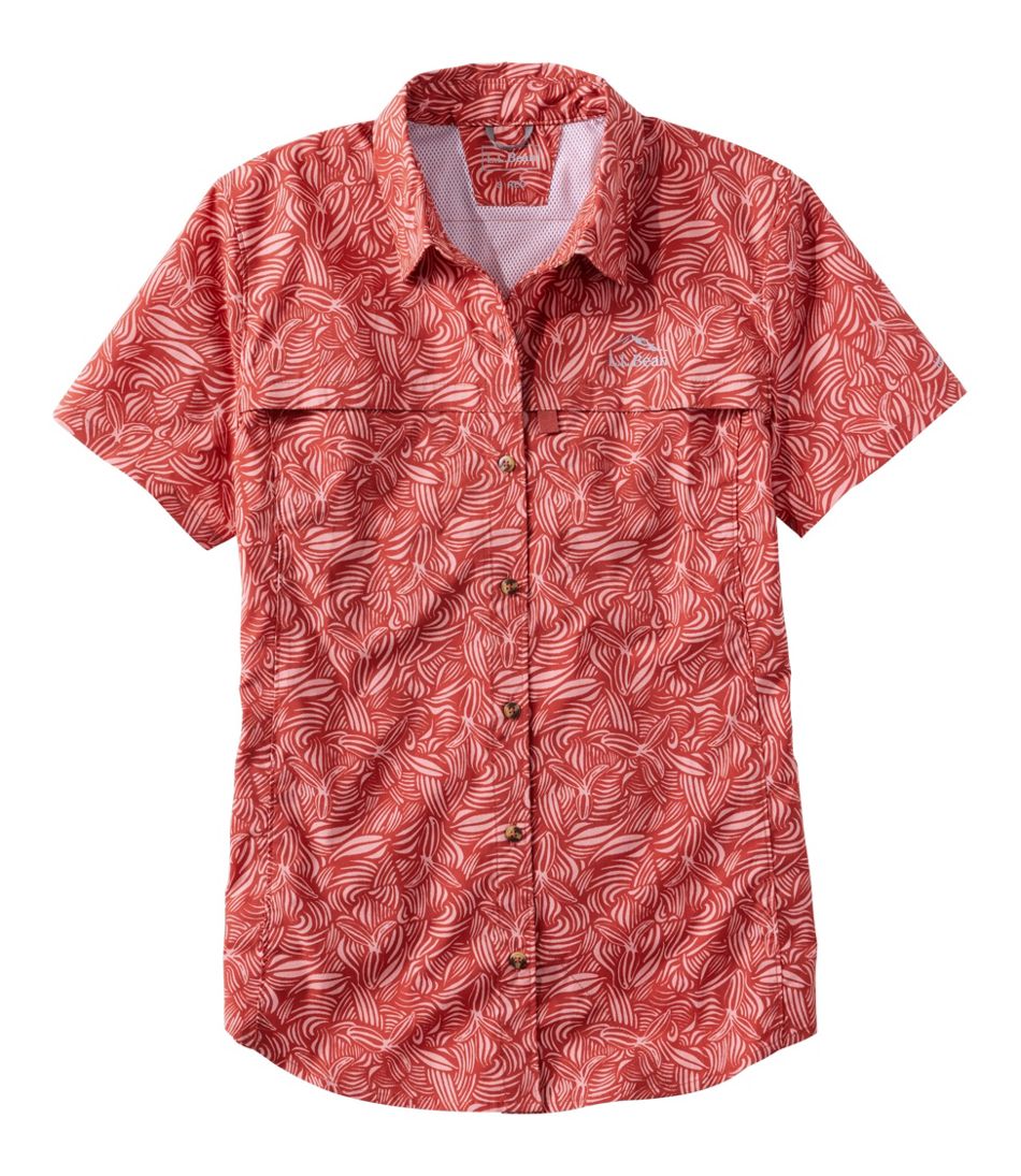 Women's Tropicwear Shirt, Short-Sleeve Print / L.L.Bean