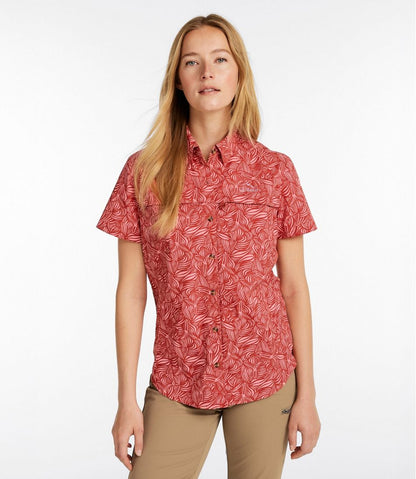 Women's Tropicwear Shirt, Short-Sleeve Print / L.L.Bean