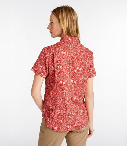 Women's Tropicwear Shirt, Short-Sleeve Print / L.L.Bean