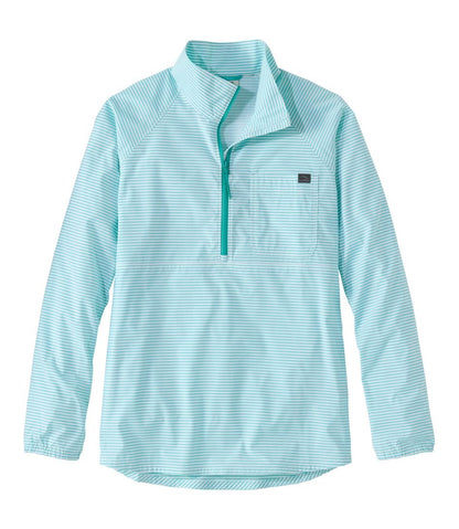 Women's Everyday SunSmart® Woven Shirt, Quarter-Zip Pullover Colorblock / L.L.Bean