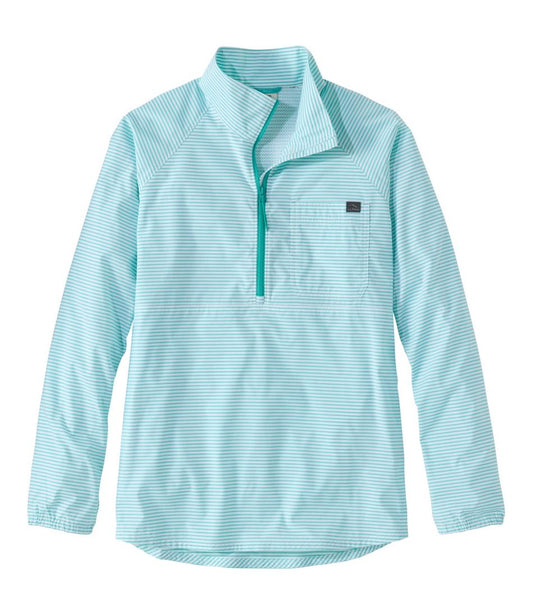 Women's Everyday SunSmart® Woven Shirt, Quarter-Zip Pullover Colorblock / L.L.Bean