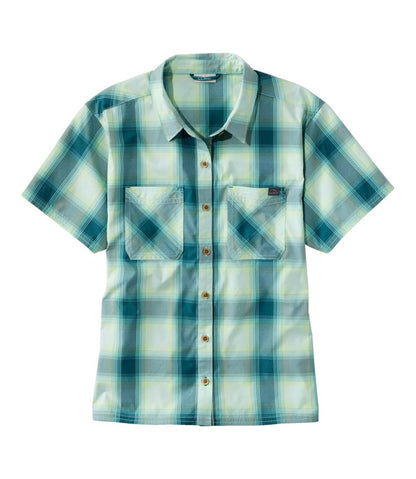 Women's Everyday SunSmart® Woven Shirt, Short-Sleeve Plaid / L.L.Bean