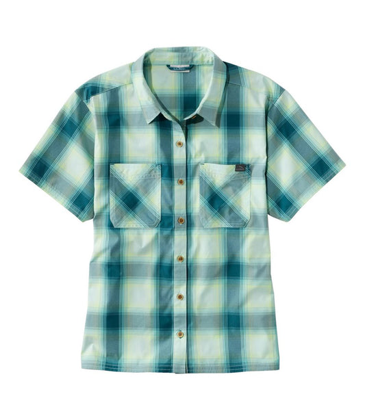 Women's Everyday SunSmart® Woven Shirt, Short-Sleeve Plaid / L.L.Bean