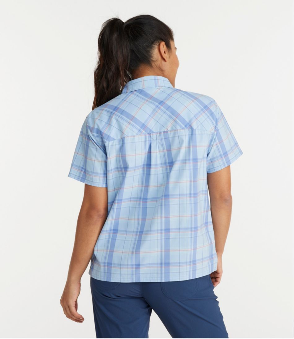 Women's Everyday SunSmart® Woven Shirt, Short-Sleeve Plaid / L.L.Bean