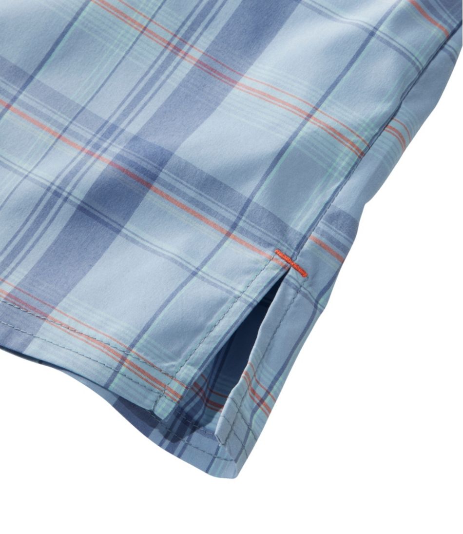 Women's Everyday SunSmart® Woven Shirt, Short-Sleeve Plaid / L.L.Bean