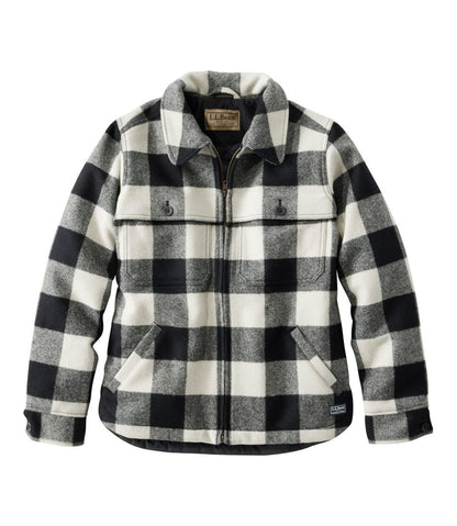 Women's Maine Guide Zip Front Jac-Shirt with Primaloft, Plaid / L.L.Bean