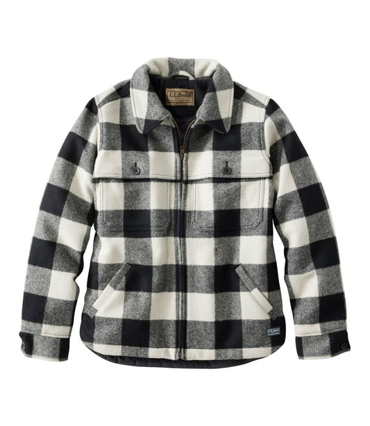 Women's Maine Guide Zip Front Jac-Shirt with Primaloft, Plaid / L.L.Bean
