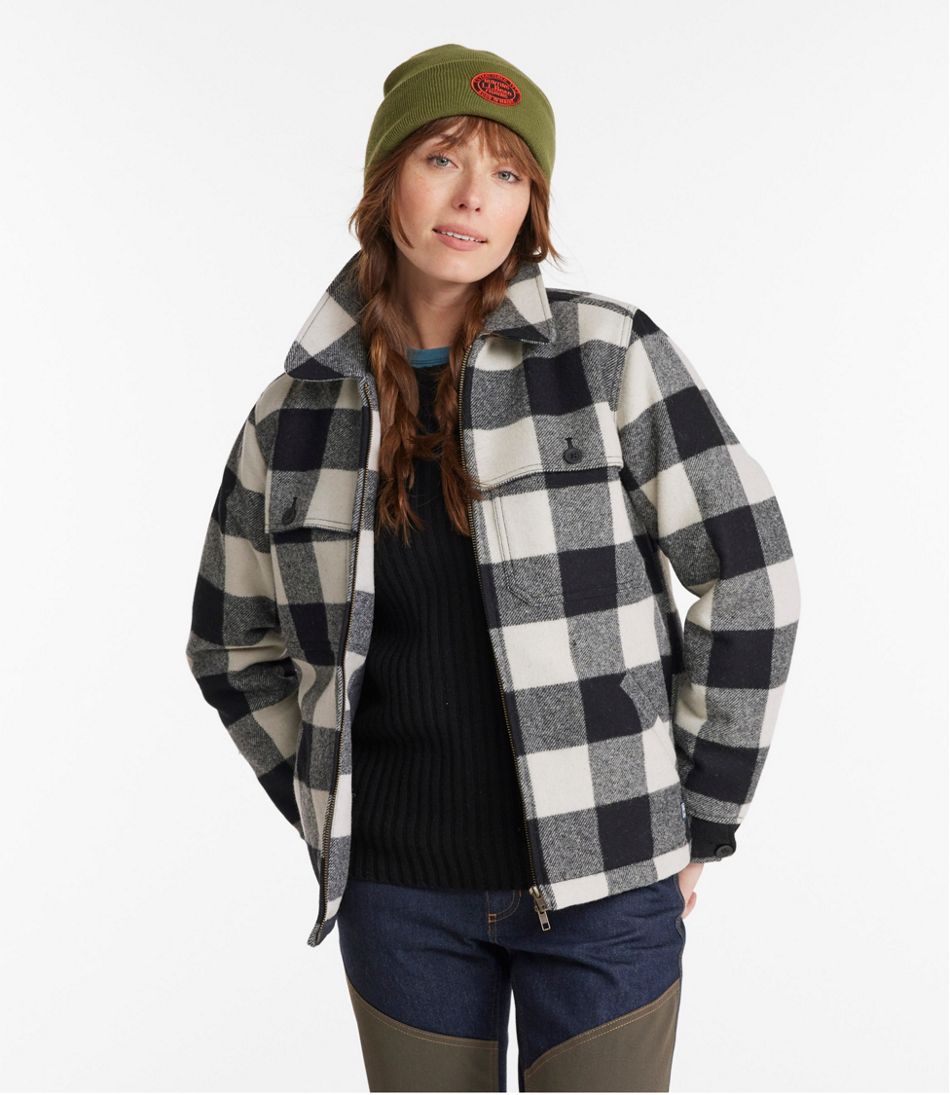 Women's Maine Guide Zip Front Jac-Shirt with Primaloft, Plaid / L.L.Bean
