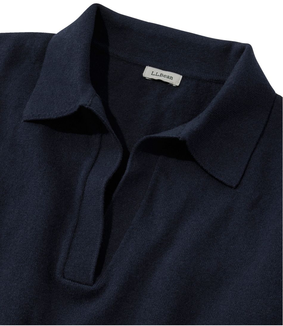 Women's Cotton/Cashmere Sweater, Polo / L.L.Bean