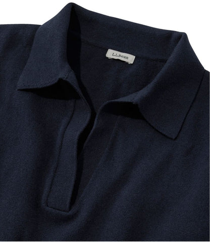 Women's Cotton/Cashmere Sweater, Polo / L.L.Bean
