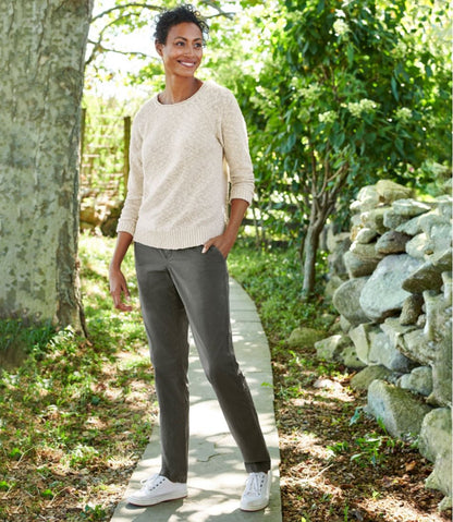 Women's Midweight Cotton Slub Rollneck Pullover / L.L.Bean