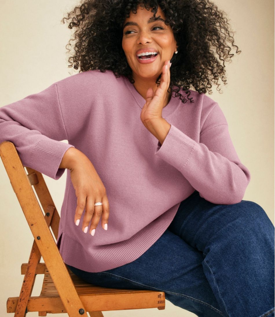 Women's Wicked Soft Cotton/Cashmere Crewneck Sweater / L.L.Bean