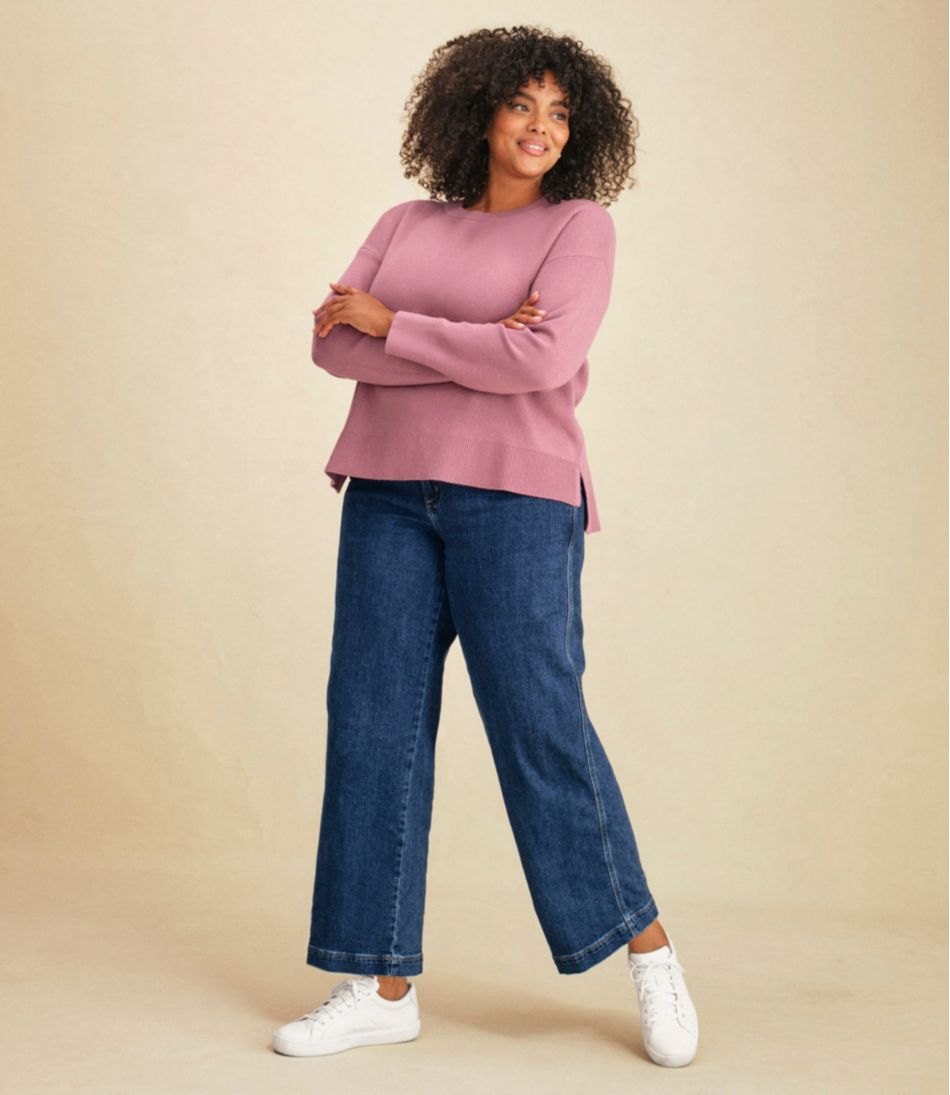Women's Wicked Soft Cotton/Cashmere Crewneck Sweater / L.L.Bean