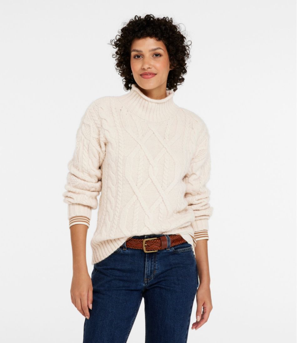 Women's 1912 Heritage Wool Blend Mockneck Sweater / L.L.Bean