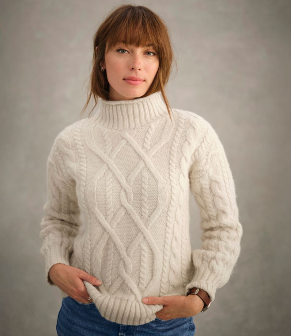 Women's 1912 Heritage Wool Blend Mockneck Sweater / L.L.Bean