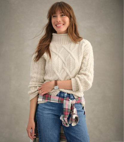 Women's 1912 Heritage Wool Blend Mockneck Sweater / L.L.Bean