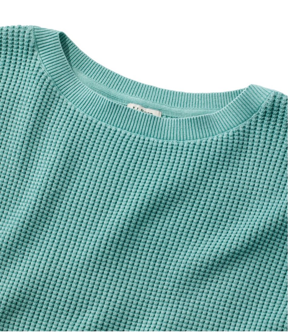 Women's Sunwashed Waffle Sweater, Pullover / L.L.Bean
