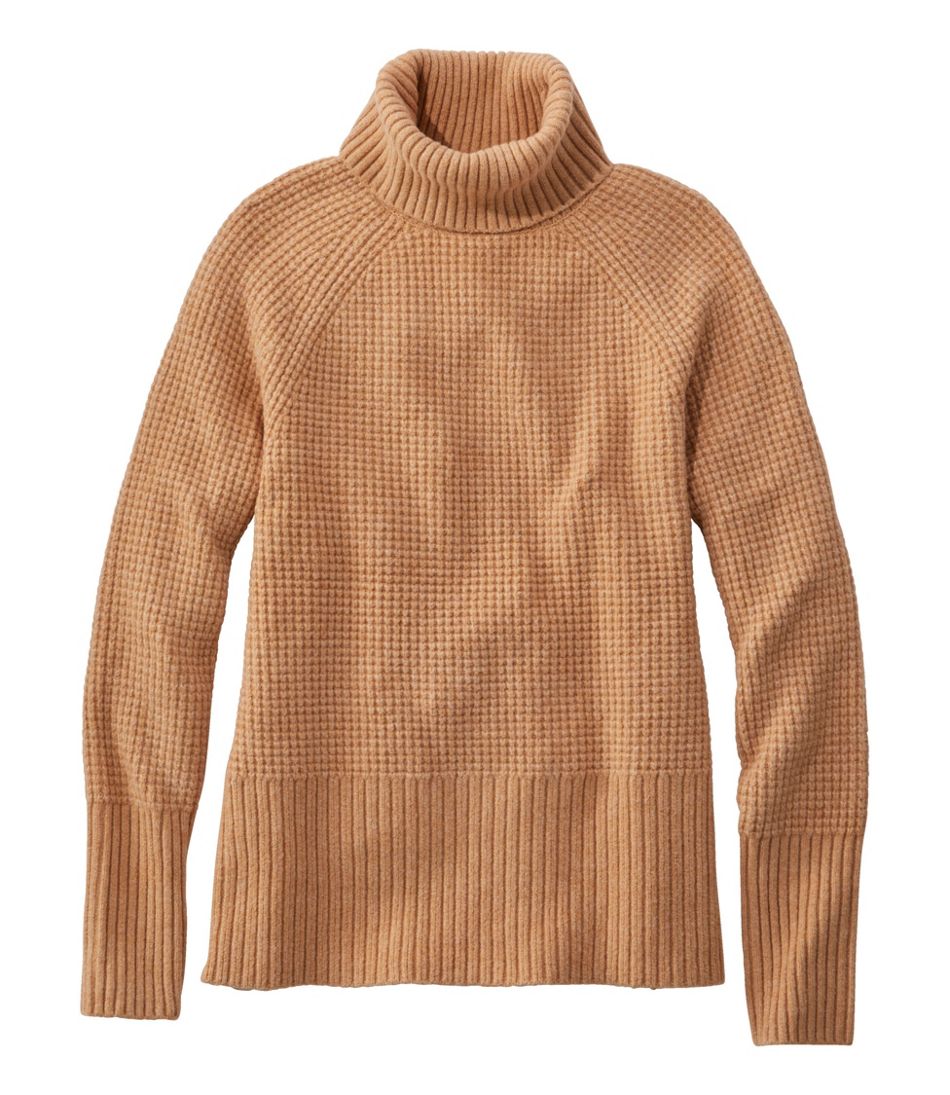 Women's SuperSoft Waffle Sweater, Turtleneck / L.L.Bean