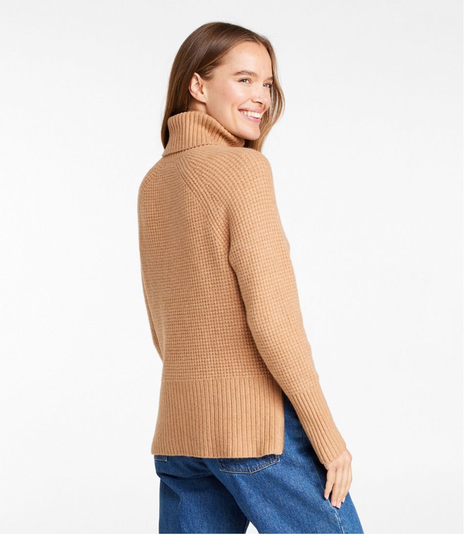 Women's SuperSoft Waffle Sweater, Turtleneck / L.L.Bean