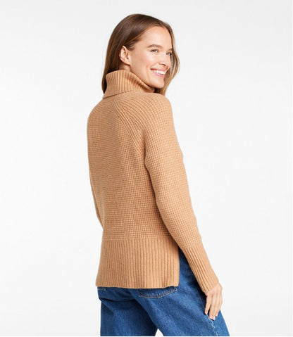 Women's SuperSoft Waffle Sweater, Turtleneck / L.L.Bean