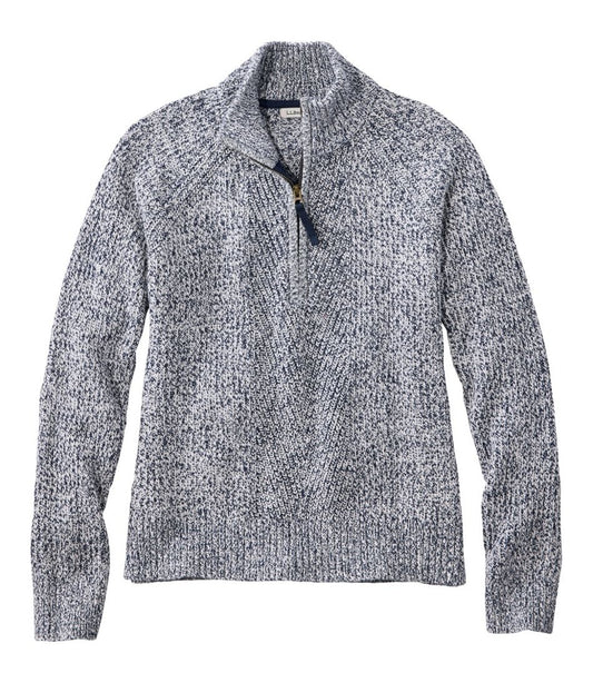 Women's Mariner Shaker Sweater, Quarter-Zip / L.L.Bean