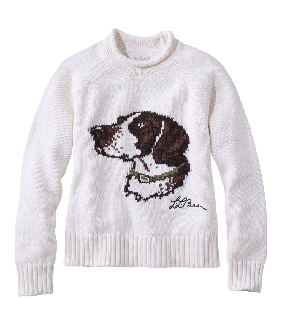 Women's Signature Original Cotton Sweater, Rollneck Novelty / L.L.Bean