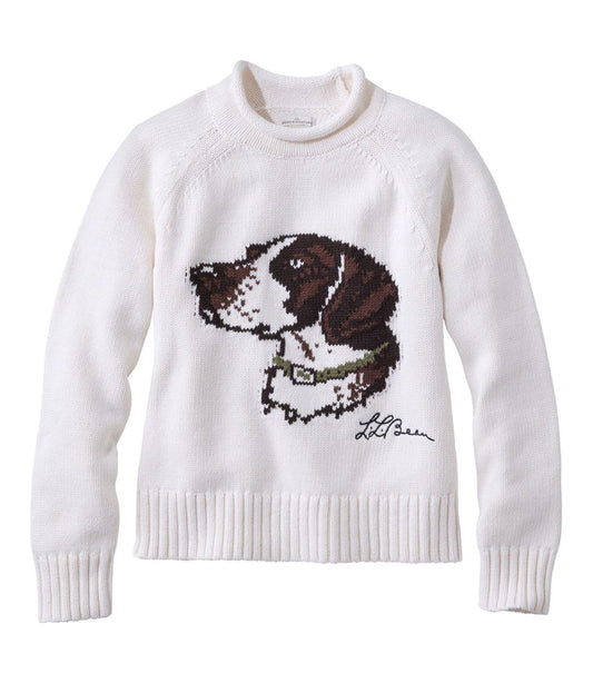 Women's Signature Original Cotton Sweater, Rollneck Novelty / L.L.Bean