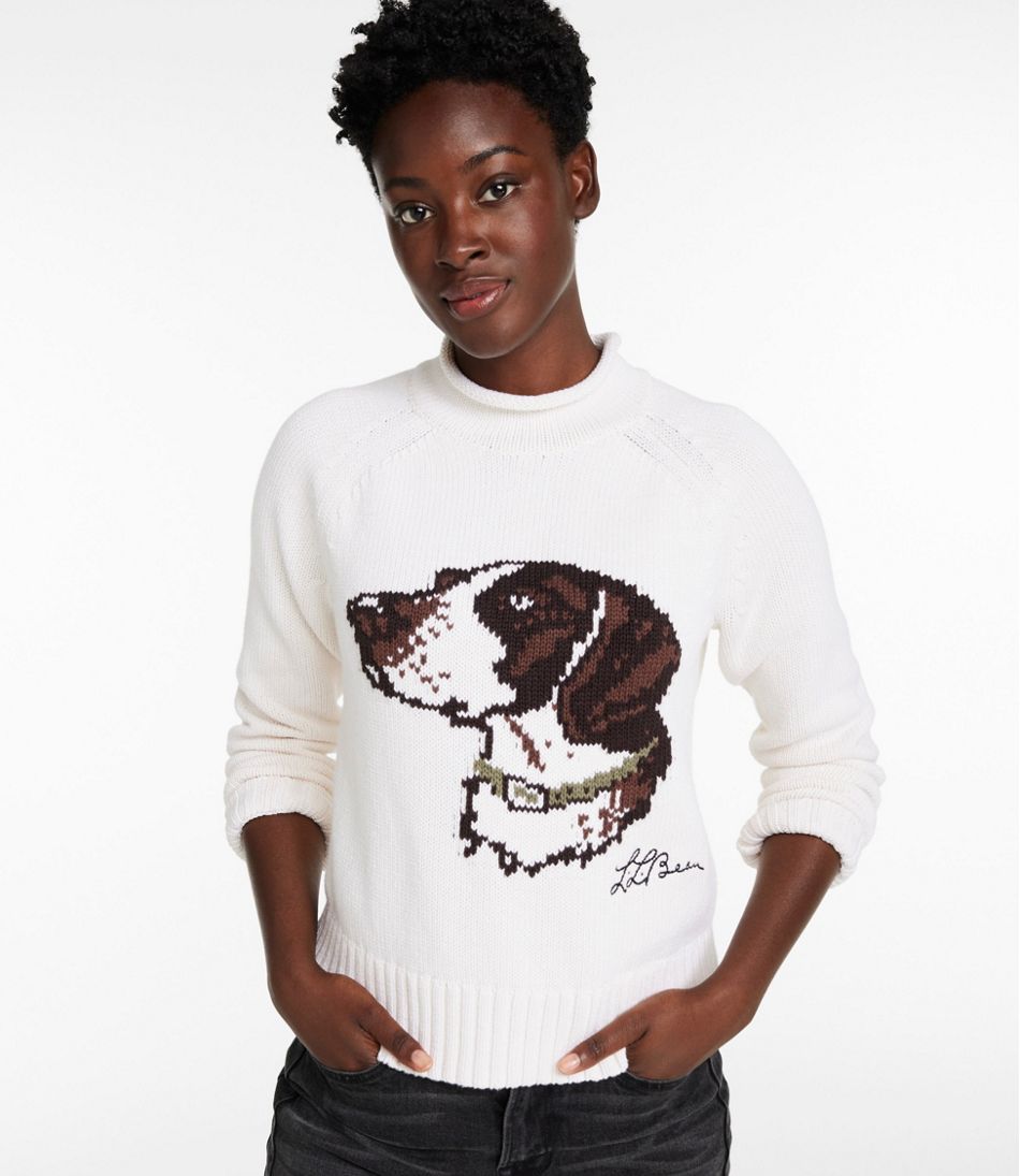 Women's Signature Original Cotton Sweater, Rollneck Novelty / L.L.Bean