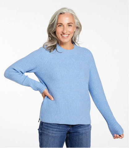 Women's SuperSoft Waffle Sweater, Crewneck / L.L.Bean