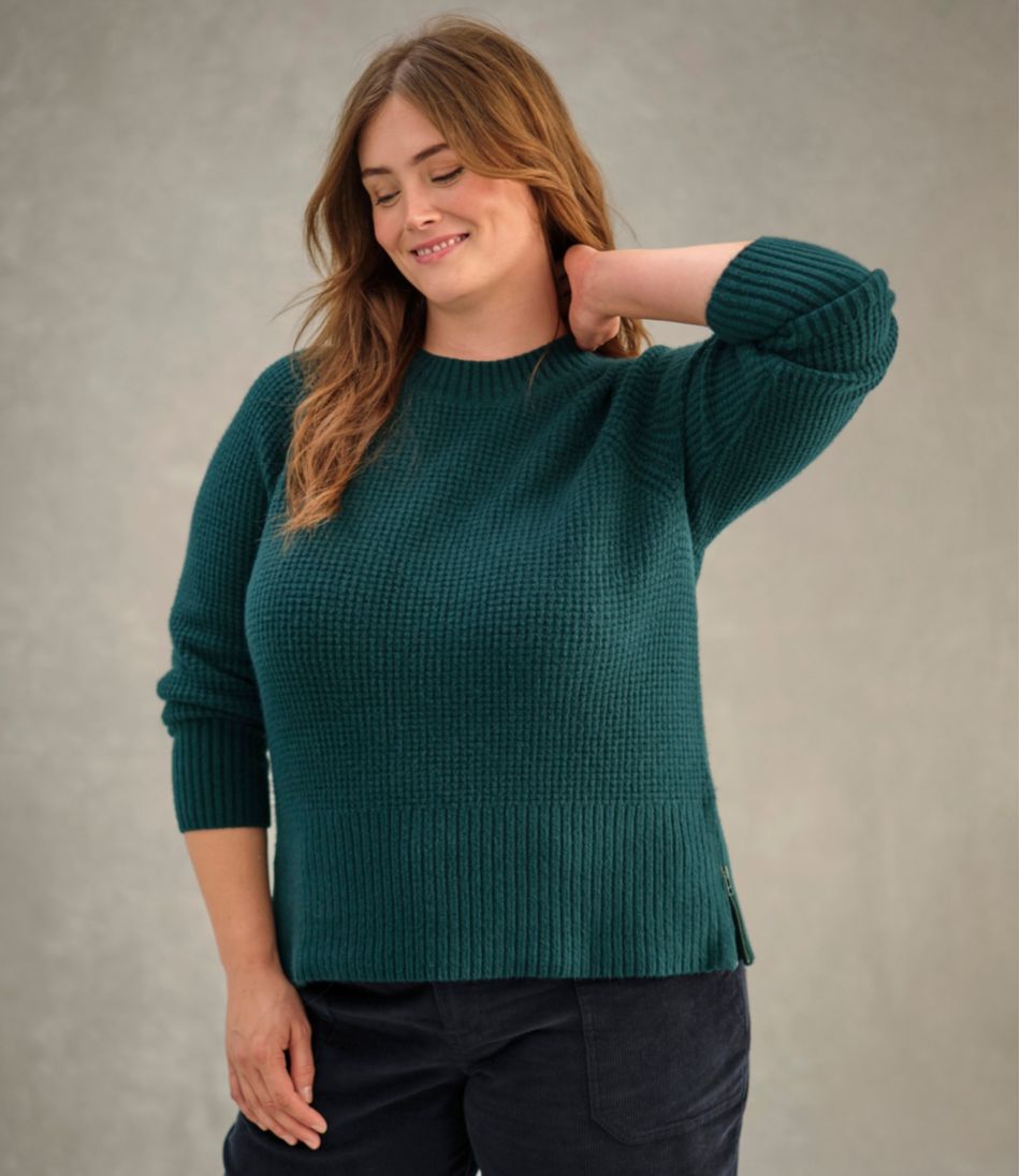 Women's SuperSoft Waffle Sweater, Crewneck / L.L.Bean