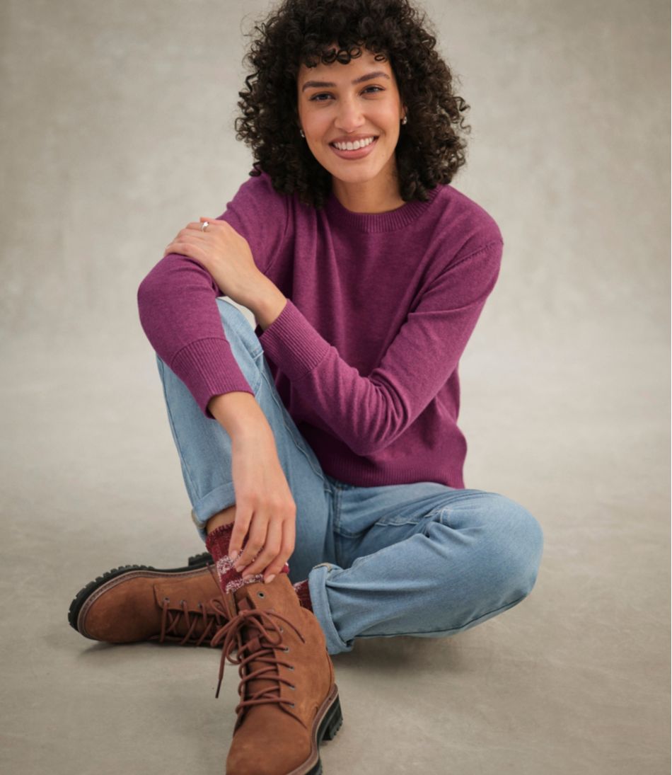 Women's Cotton/Cashmere Sweater, Crewneck / L.L.Bean