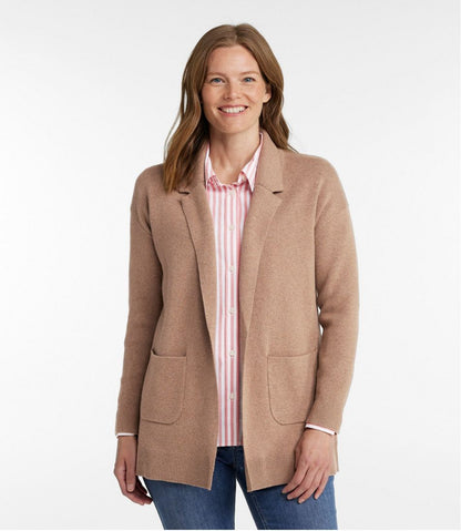Women's Wicked Soft Cotton/Cashmere Coatigan Sweater / L.L.Bean