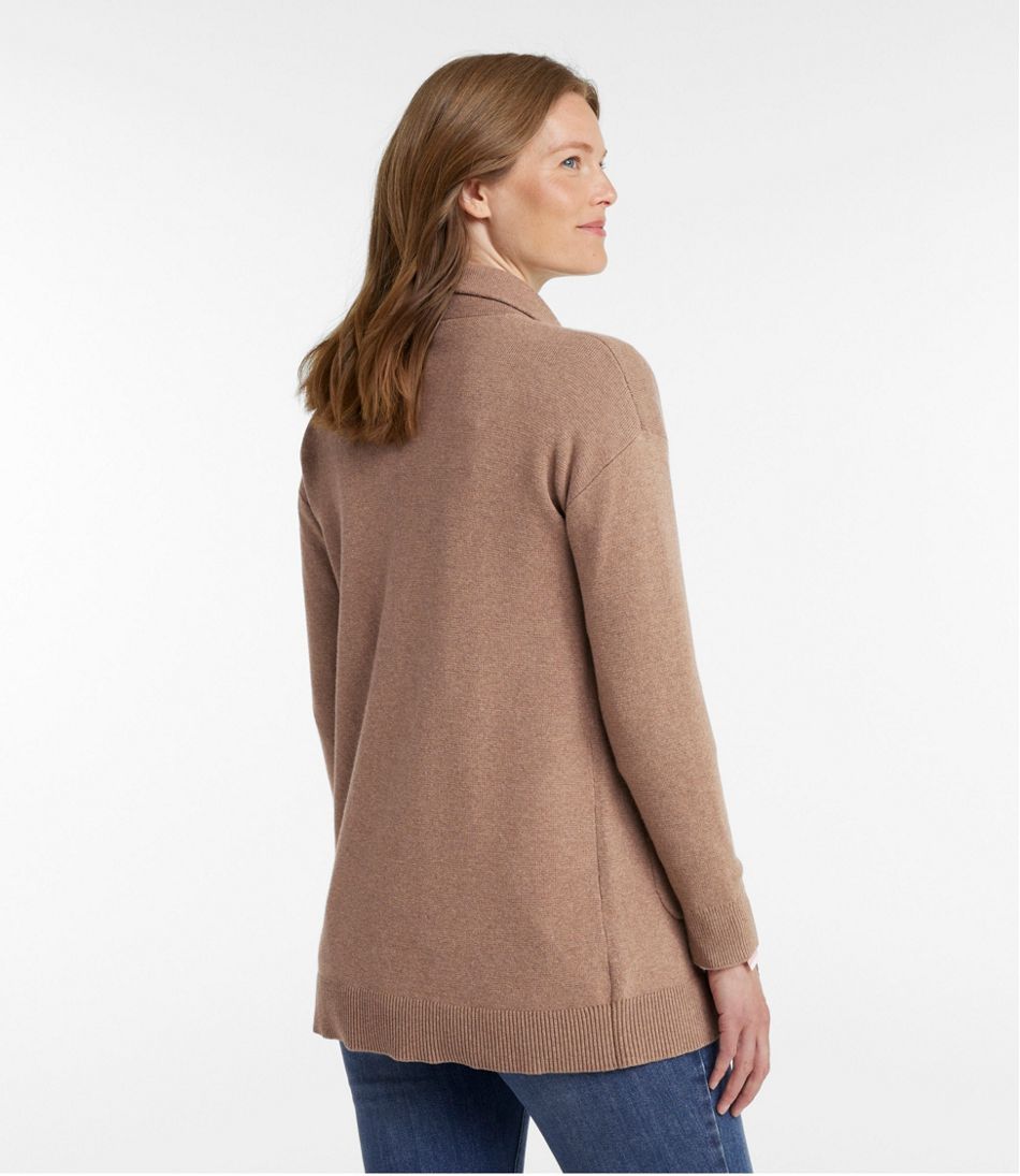Women's Wicked Soft Cotton/Cashmere Coatigan Sweater / L.L.Bean