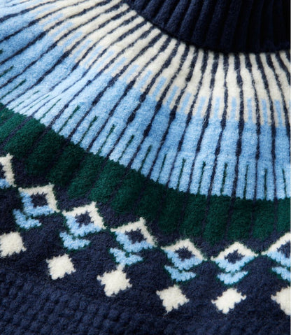 Women's SuperSoft Waffle Sweater, Turtleneck Fair Isle / L.L.Bean