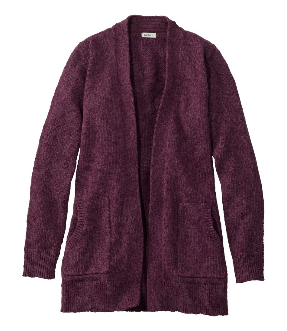 Women's Cotton Ragg Sweater, Open Cardigan / L.L.Bean