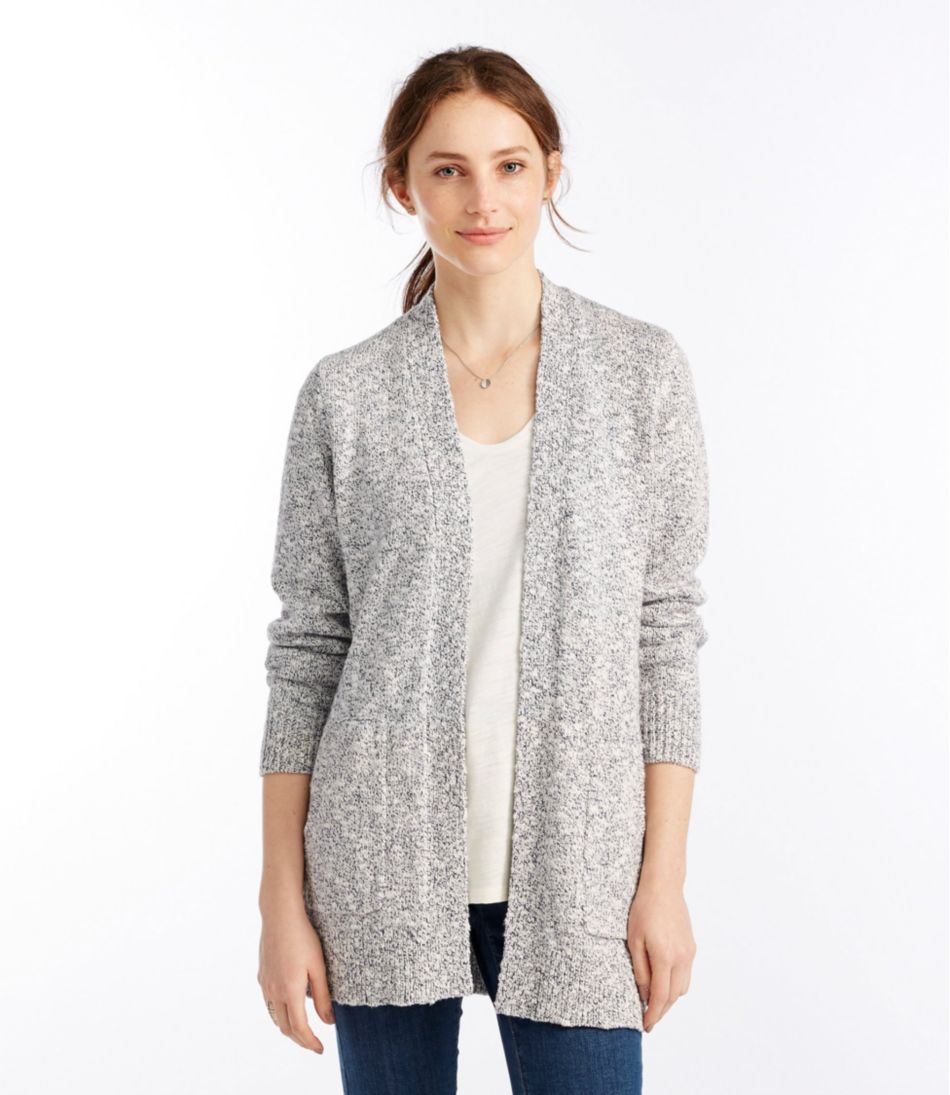 Women's Cotton Ragg Sweater, Open Cardigan / L.L.Bean