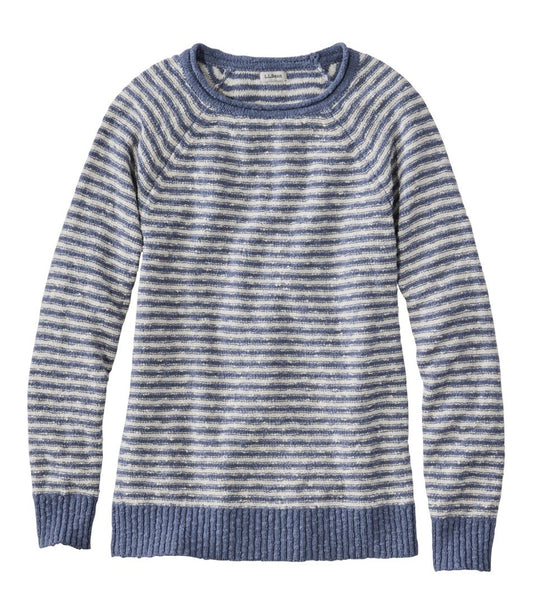 Women's Midweight Cotton Slub Rollneck Pullover Stripe / L.L.Bean
