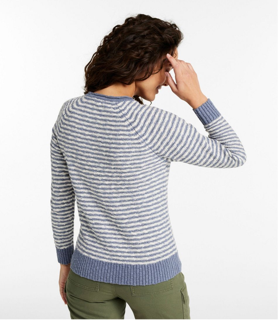 Women's Midweight Cotton Slub Rollneck Pullover Stripe / L.L.Bean