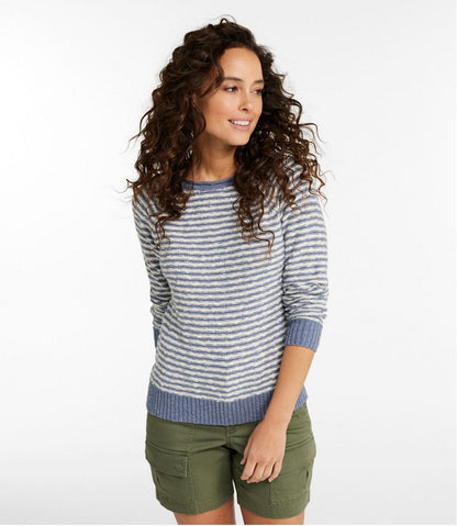 Women's Midweight Cotton Slub Rollneck Pullover Stripe / L.L.Bean