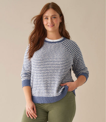 Women's Midweight Cotton Slub Rollneck Pullover Stripe / L.L.Bean