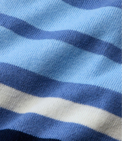 Women's Cotton/Cashmere Sweater, Crewneck Stripe / L.L.Bean
