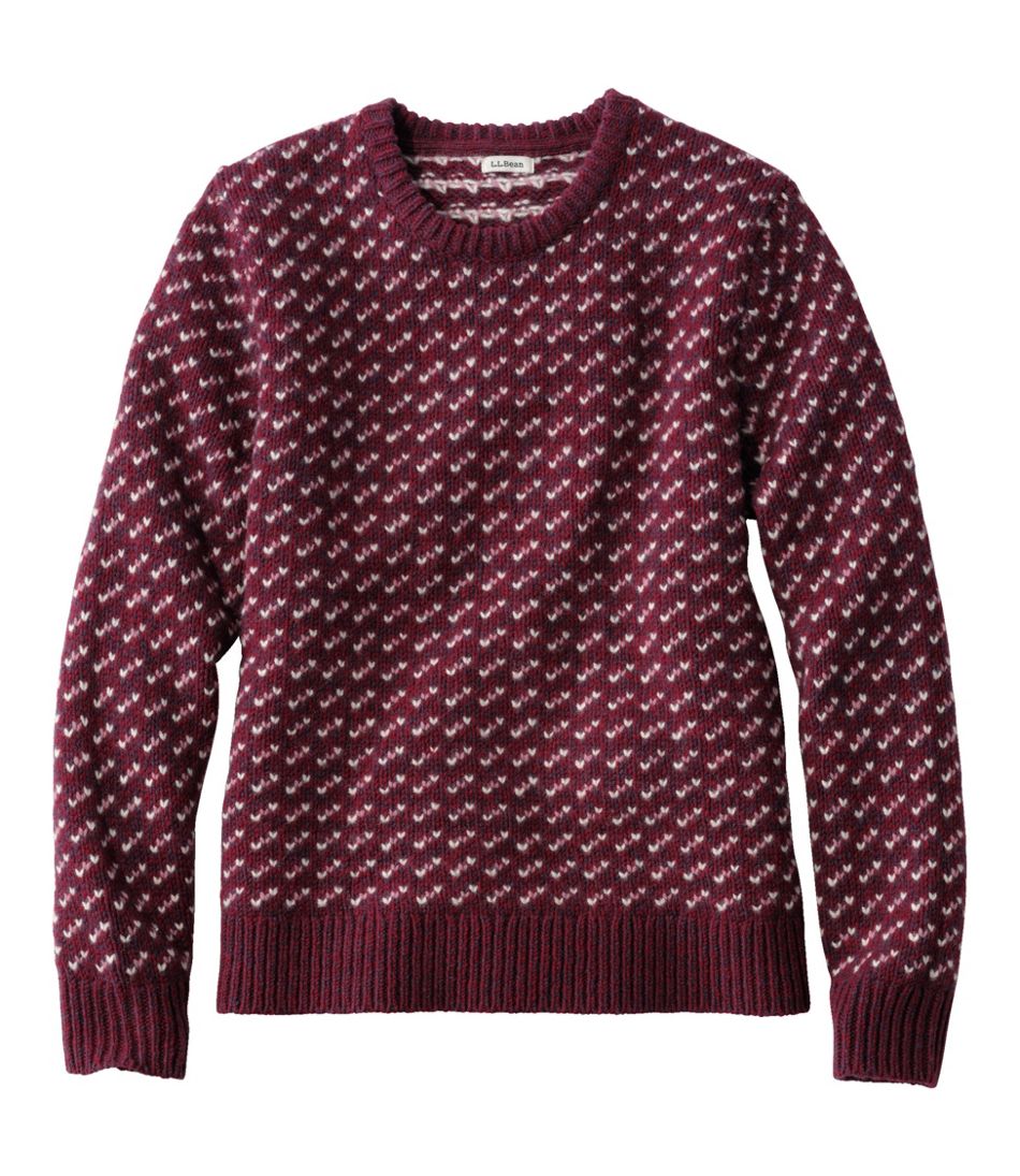 Women's Bean's Classic Ragg Wool Sweater, Crewneck Bird's-Eye / L.L.Bean