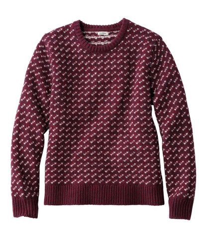 Women's Bean's Classic Ragg Wool Sweater, Crewneck Bird's-Eye / L.L.Bean