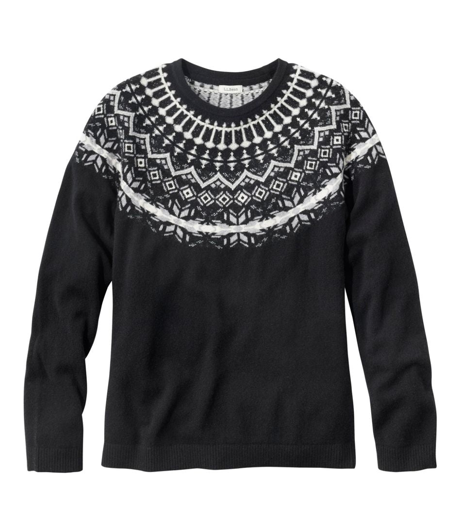 Women's Classic Cashmere Sweater, Crewneck Fair Isle / L.L.Bean